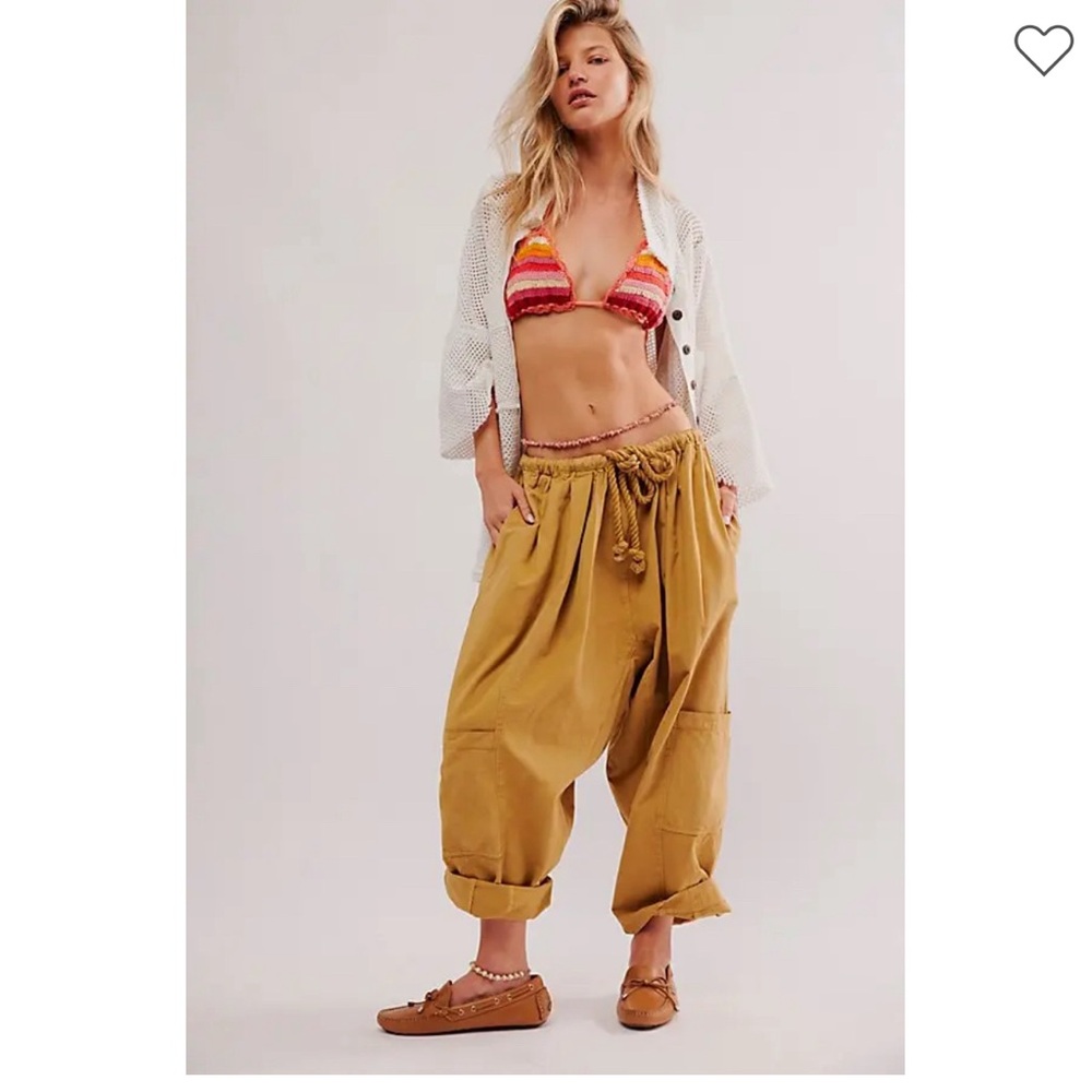 NWOT Free People Kahlani Harem Pull-On Pants Oceanview